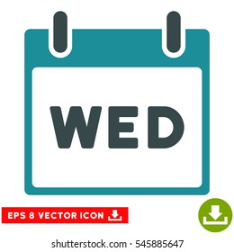 Wednesday Calendar Page Icon Vector Eps Stock Vector (Royalty Free ...