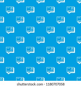 Wednesday calendar pattern vector seamless blue repeat for any use