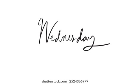 Wednesday calligraphy text script font black dark color week dark color holiday month motivation motivation hand written inspiration object icon law lifestyle fashionable activity happy art hope art