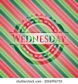 Wednesday christmas emblem. Vector Illustration. Detailed. 