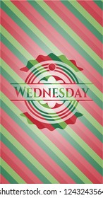 Wednesday christmas style badge..