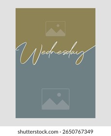 wednesday episode with image place holder for sustainability design