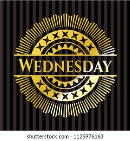 Wednesday gold shiny emblem