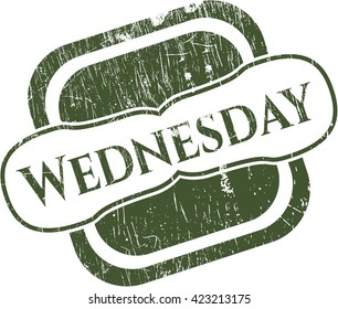 Wednesday grunge style stamp