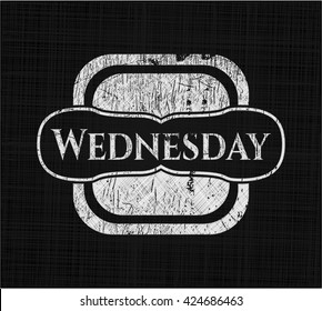 Wednesday on chalkboard