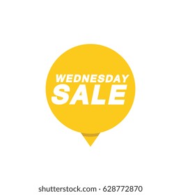 Wednesday Sale Flat Label