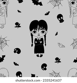 Thing Hand Fictional Character Wednesday Addams Stock Vector (Royalty Free)  2247418021