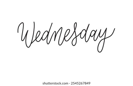 Wednesday text for Digital Planner and note taking 