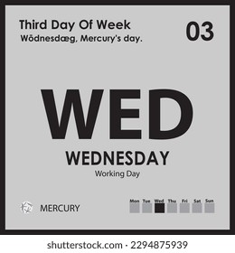 wednesday thirdday of week all information