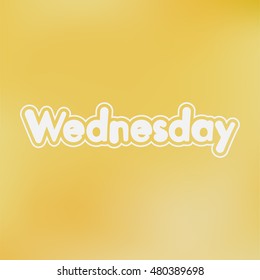 Wednesday Vector Card Social Media Content Stock Vector (Royalty Free ...