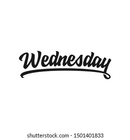 Wednesday Vector Illustration - inspirational lettering design for posters, flyers, t-shirts, cards, invitations, stickers, banners. 