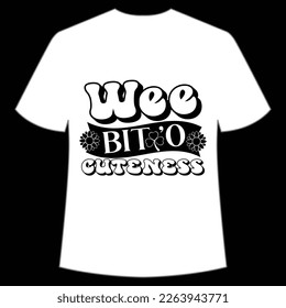 Wee bit o cuteness Happy St Patrick's day shirt print template, St Patrick's design, typography design for Irish day, women day, lucky clover, Irish gift