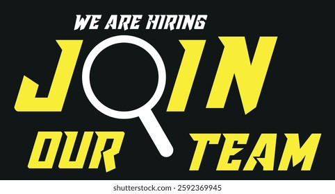  WEe are hiring, join our team vector icon