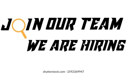  WEe are hiring, join our team vector icon