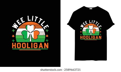 Wee Little Hooligan - St. Patrick’s Day Typography T-Shirt