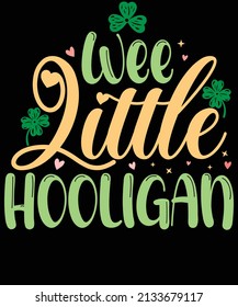 Pequeño hooligan St. Patrick's Day Toddler Shirt - Graciosa camiseta irlandesa