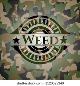 Weed camo emblem