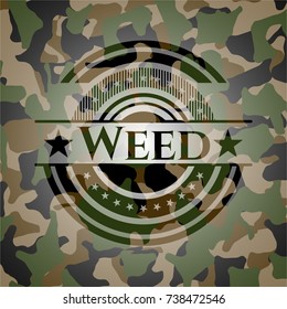 Weed camouflage emblem