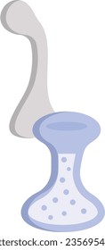 weed Candycane bubblers concept, mini bong vector color icon design, Cannabis and marijuana symbol, thca and cbda sign, recreational herbal drug stock illustration