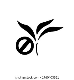 Weed Control Glyph Icon. Garden Inventory, Equipment. Customizable Thin Line Contour Symbols. Isolated Vector Outline Illustrations.