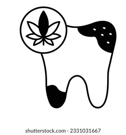 Icono vector de glifo de hierba que puede editar o modificar fácilmente

