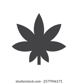 Weed icon Simple thin line flat symbol