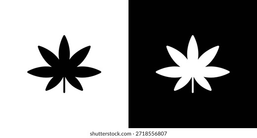 Unkrautsymbol, Vektorgrafik - qualitativ hochwertige Vektorsymbole im schwarzen Stil