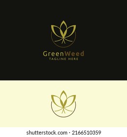 Unkraut-Logo - GrreenWeed-Logo - Marijuana-Logo