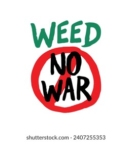 No malezas vectores de guerra. Maleza, guerra, basura, trippy, subterráneo, alternativo, arte impreso