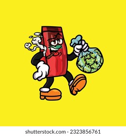 empaque de maleza tabaco aguantar la maleza hierba de cannabis nug