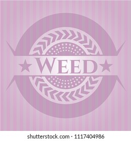Weed pink emblem