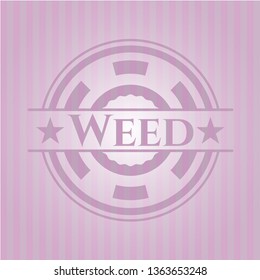Weed pink emblem