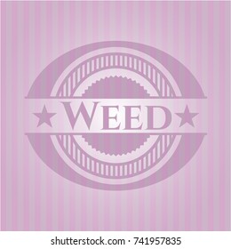 Weed pink emblem