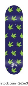 Unkrauttopf Marihuana Blatt
Abstrakte bunte moderne Kunst Kurven Linien Form Welle geometrische Hintergrund Muster überprüft
Fingerboard Skateboard Deck Grafikdesign Vorschau Mockup-Vorlage
