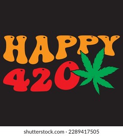 Weed retro design, cannabis design,