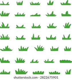 Weed Silhouette Set:Wild Grass Botanical and Nature Decorative Collection