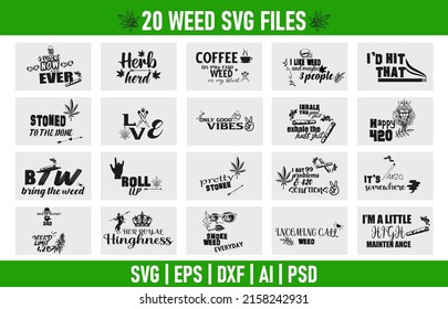 Weed SVG Design premium bundle