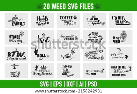 Weed SVG Design premium bundle