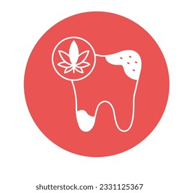 Weed-Vektorsymbol mit angesagten Hintergrundfarben, die leicht zu bearbeiten oder zu ändern sind

