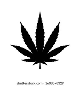 Weed Vector Marijuana Icon Cannabis Leaf Logo Symbol Cartoon Illustration Design