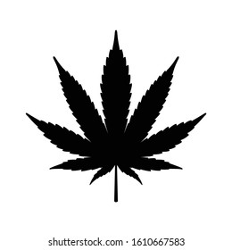 Weed vector Marijuana icon cannabis leaf logo symbol illustration cartoon design