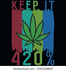 Weed vintages tshirt design vector design 