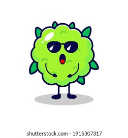 Weeds cool cute character illustration