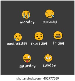 Week Emotions Design Concept