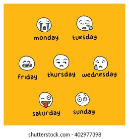 Week Emotions Design Concept