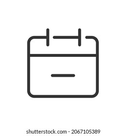 Week thin line icon. Symbol in trendy outline style. Premium design for web and apps. Perfect for UI. 