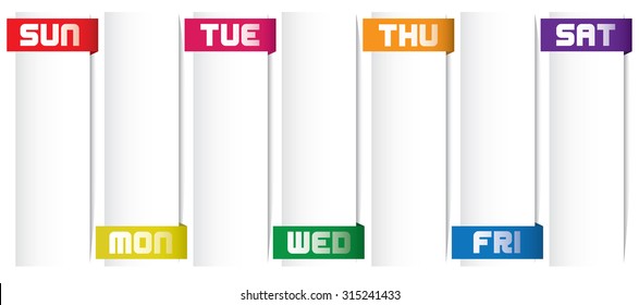 weekday planner for private and office user