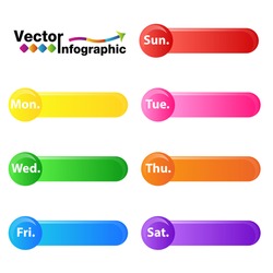 The Weekday Text Box, Multi-color Day Topic