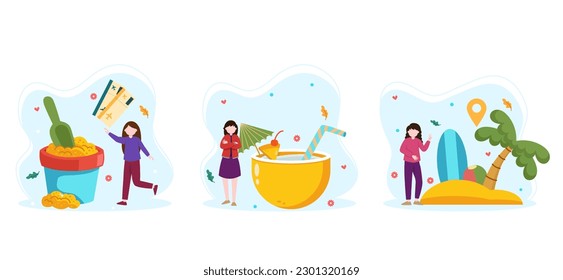 Weekend Activity Bundle Flat Design