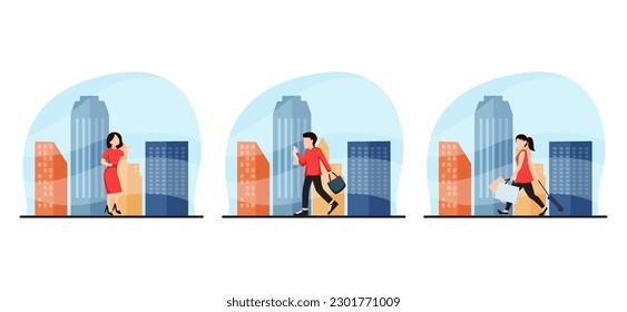 Weekend Activity Flat Bundle Design Illustration